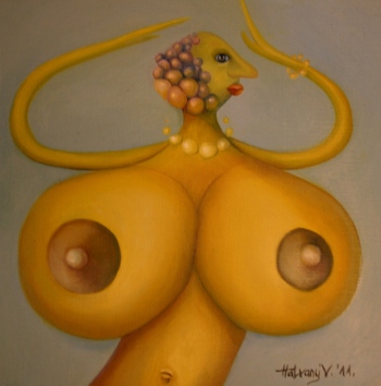 Gyöngyi, 2011. 25X25, olaj, farost, magántul