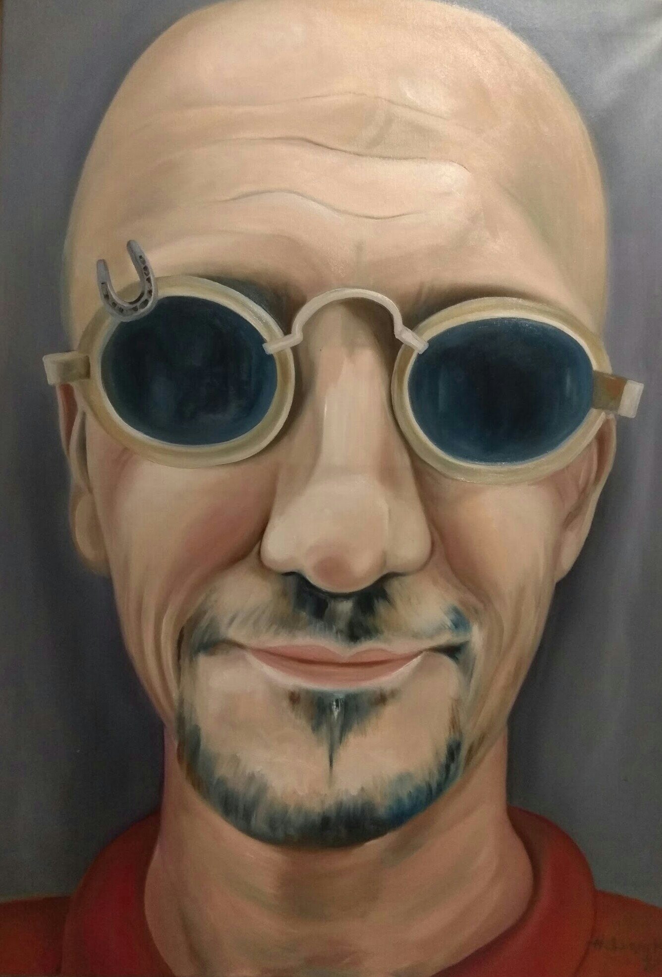 Új év, új élet - New year, new life - 2018. január 1. Bátyámnak címezve. 100 cm X 70 cm olaj, vászon