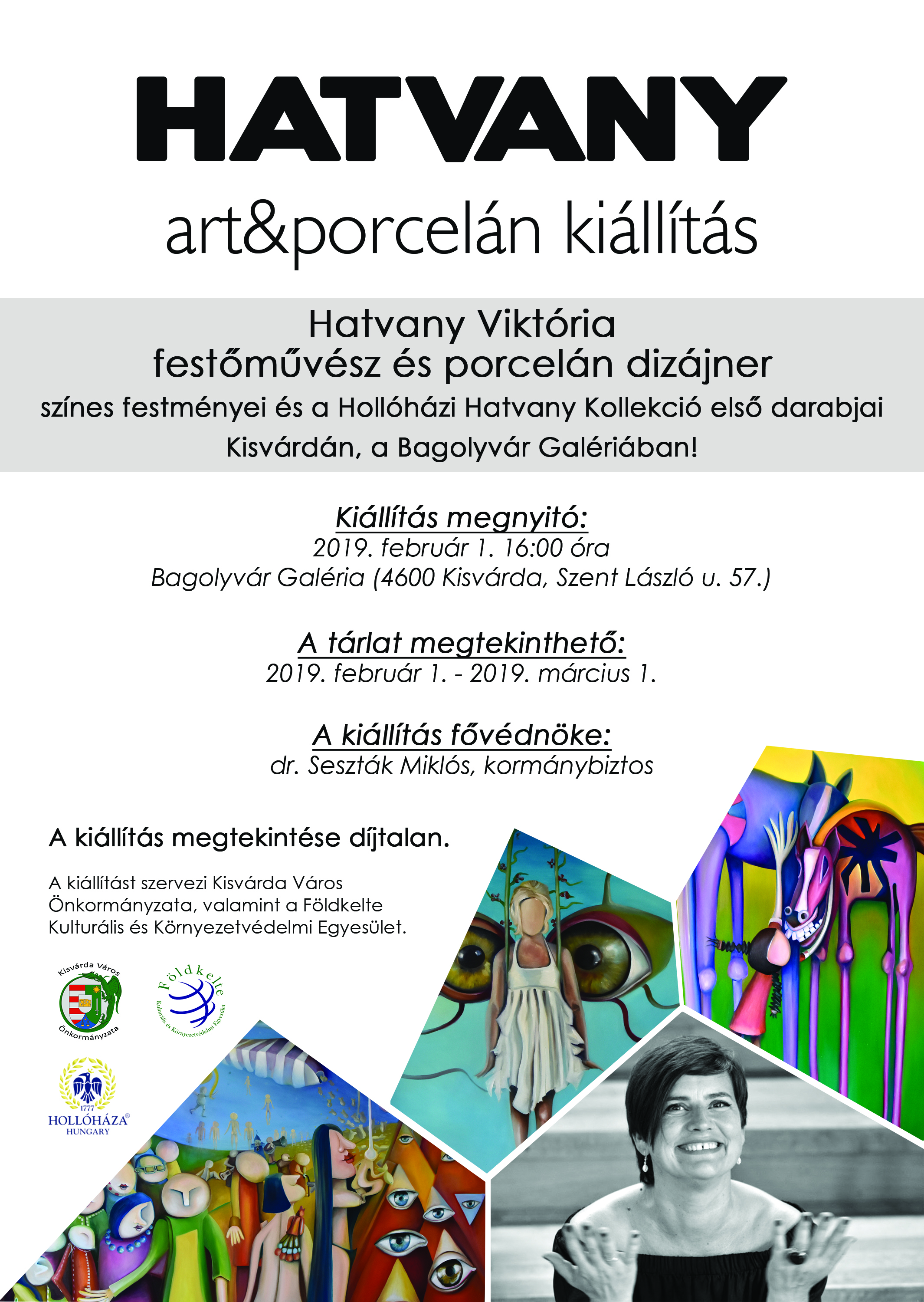 Kisvárda - Hatvany szóló kiállítás a Bagolyvár Galériában