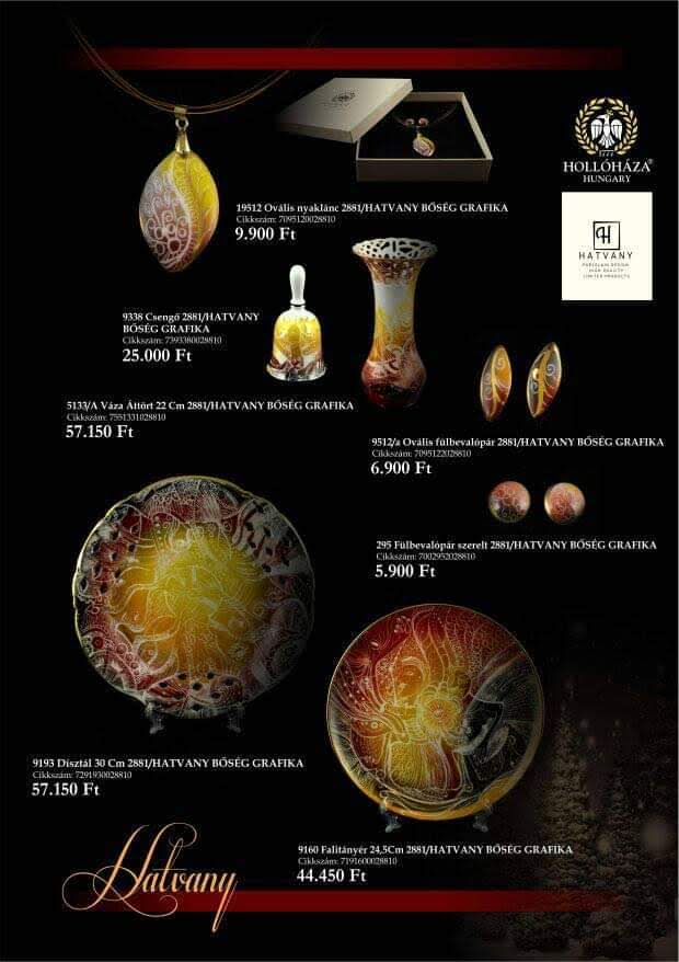 Hatvany Bőség kollekció - árakkal - Prices