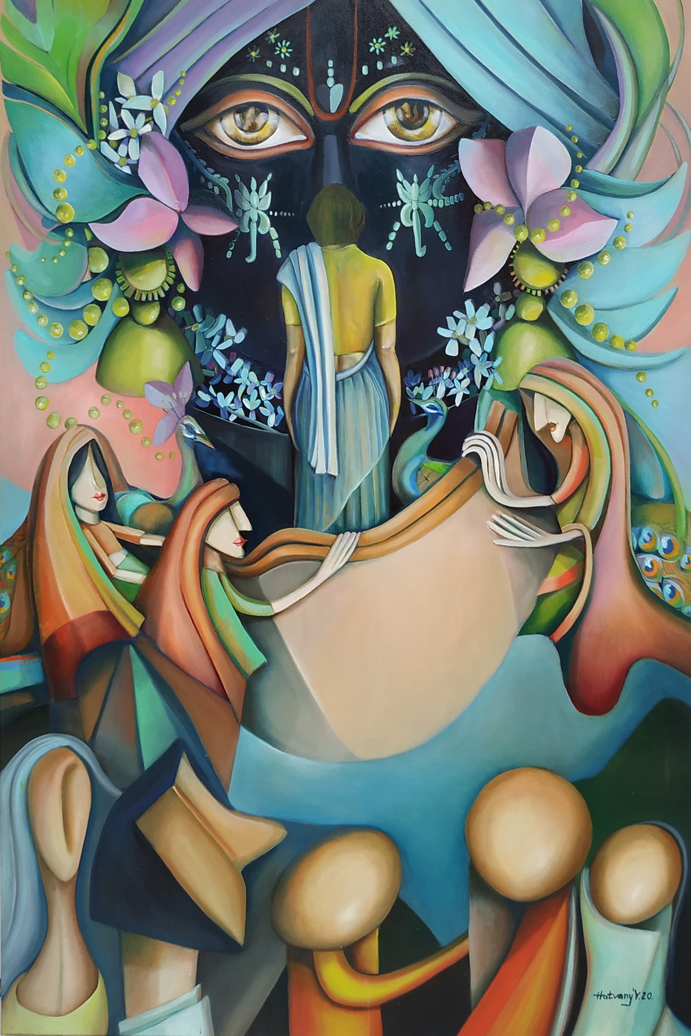 "Út a teljesség felé" - 150 cm x 100 cm - olaj, vászon.