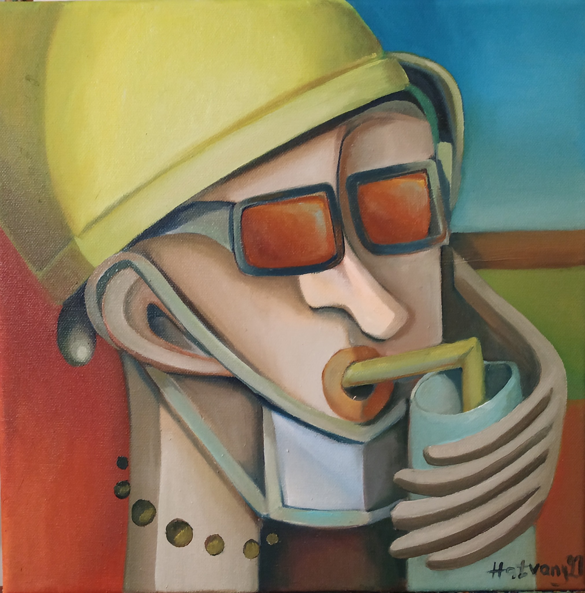 2021. "Csak azért is. Szabadság" 40 cm x 40 cm - olaj, vászon.