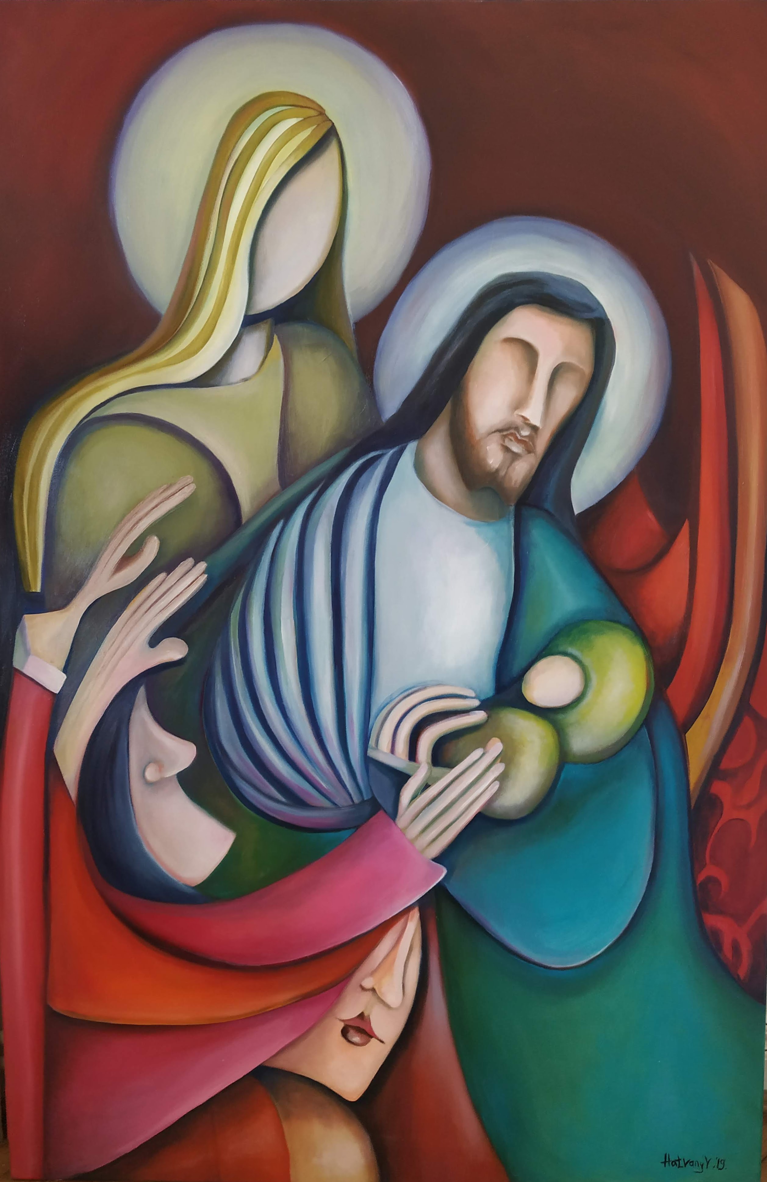 2019. "Mindig veled - Az út végén és elején" - 100 cm x 150 cm olaj, vászon